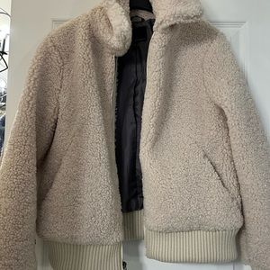 Never Worn! Faux Shearling Banana Republic Coat